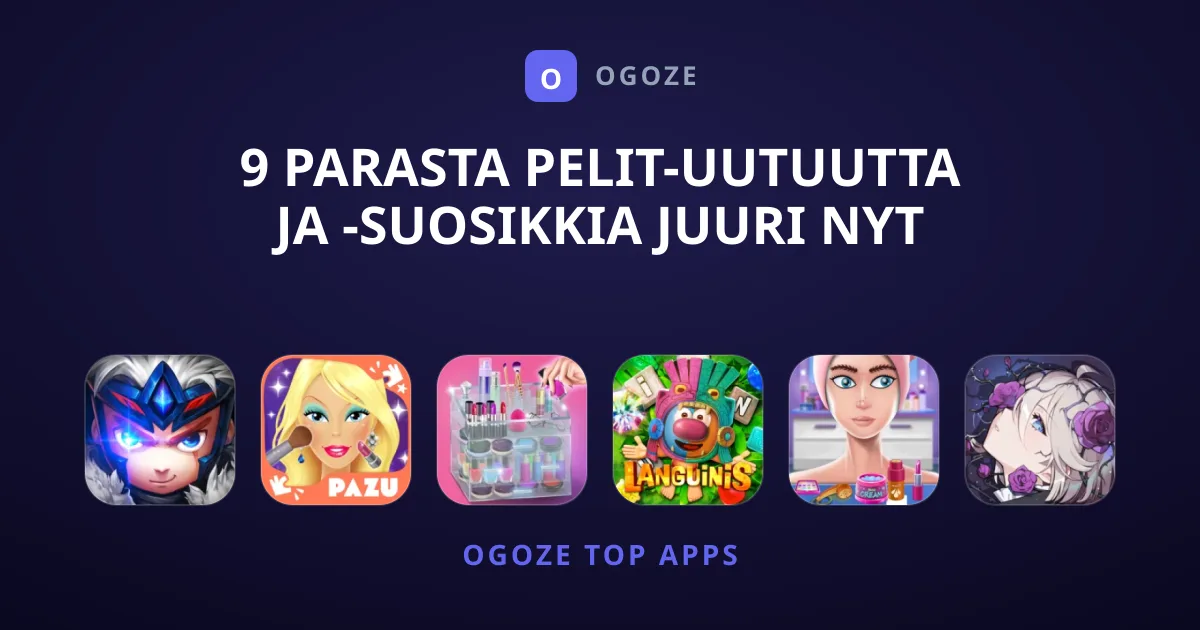 9 Parasta Pelit-Uutuutta ja -Suosikkia Juuri Nyt